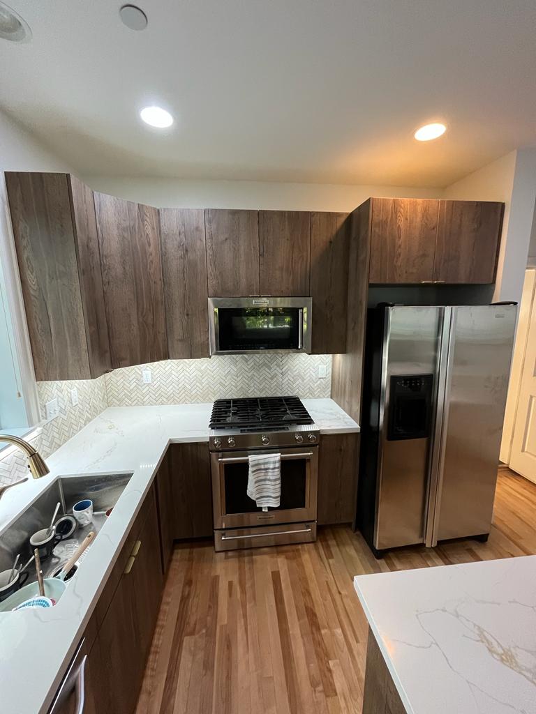 Dark Wood Kitchen Remodel